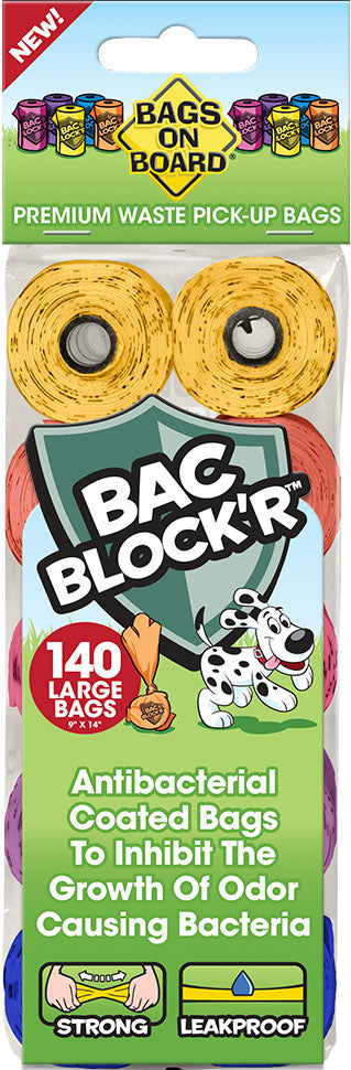 Bags on Board Bac Block'r Refill Bags, Assorted, 140 ct - Waste Pick Up