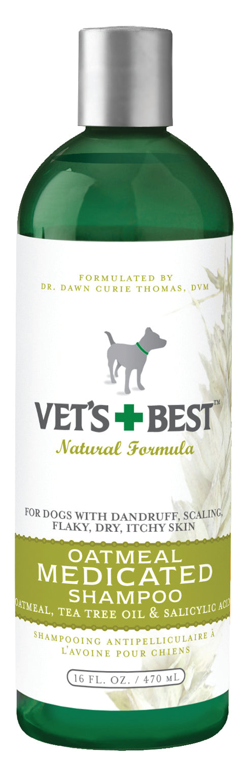 Vet's Best Oatmeal Medicated Shampoo for Dogs, 16 oz - Shampoos & Wipes