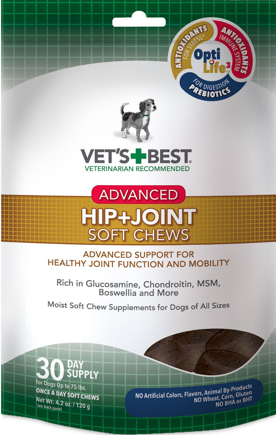 Vet's Best Hip & Joint Advanced Soft Chews, 4.2 oz-30 ct - Joint Care