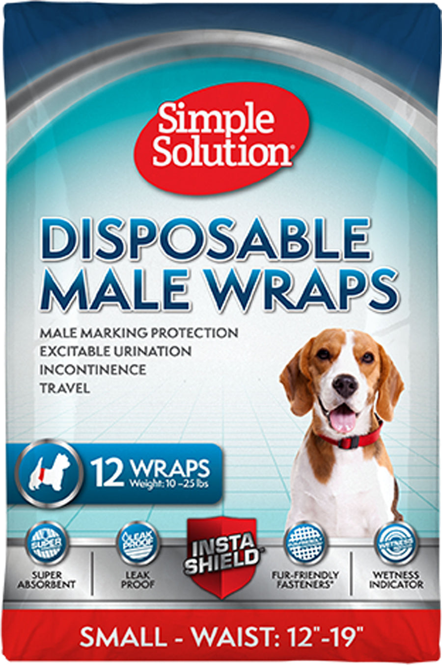 Simple Solution Disposable Male Wrap, sm-12 pk - Diapers