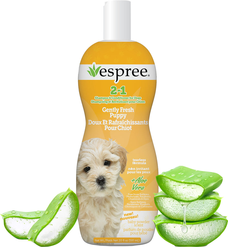 Espree Puppy 2 in 1 Shampoo & Conditioner, Baby Powder, 20 oz - Shampoos & Wipes