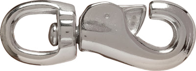 Henssgen Heavy Swivel Eye Bull Snap, Nickel, 1 in - Snaps Etc.