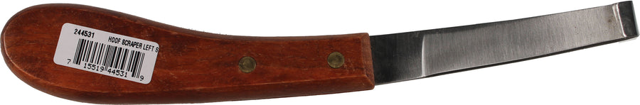 Partrade Wide Single Blade Hoof Knife - Left Handed, 8 in - Tools