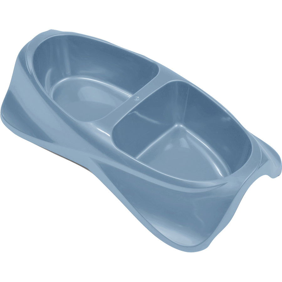 Van Ness Lightweight Double Dish, Blue, 50 oz - Plastic/Resin Dishes
