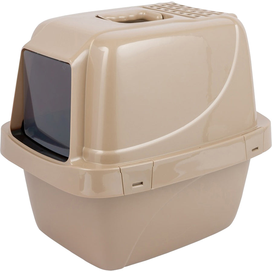 Van Ness Sifting Enclosed Cat Litter Pan, Beige, LG - Pans