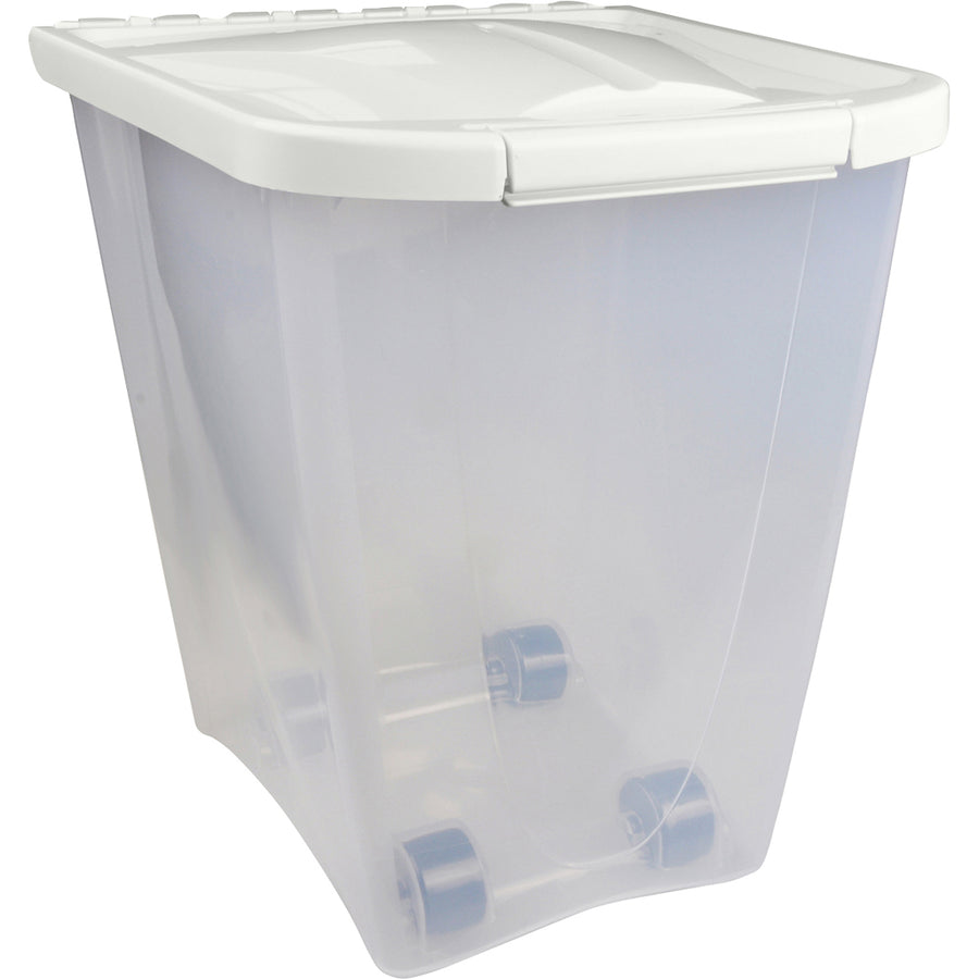 Van Ness Pet Food Container, White, 25 lb - Food Storage