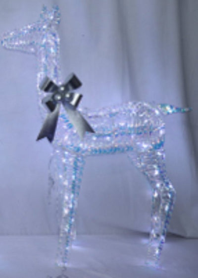 Santas Forest 56087 Iridescent Standing Doe Yard Decor