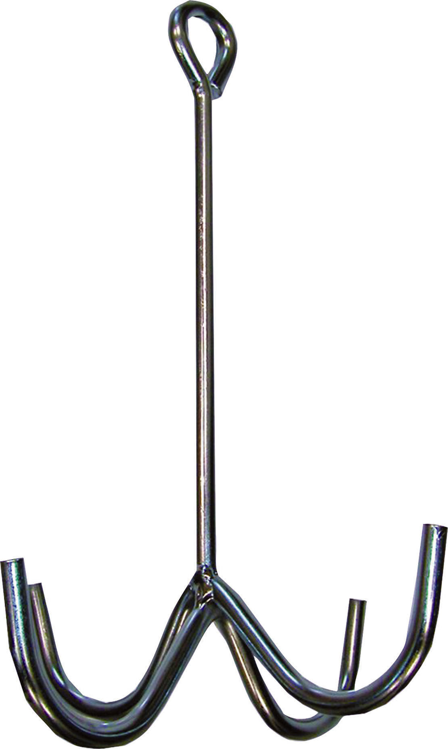 Partrade Four-Prong Harness Hook, Nickel Plated, 12 in - Tack Racks & Hooks