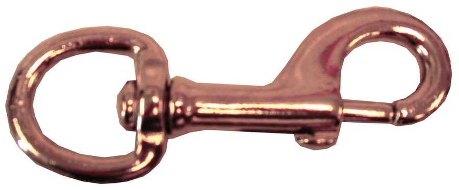 Henssgen Round Eye Swivel Snap, Brass, 1 1/4 in - Snaps Etc.