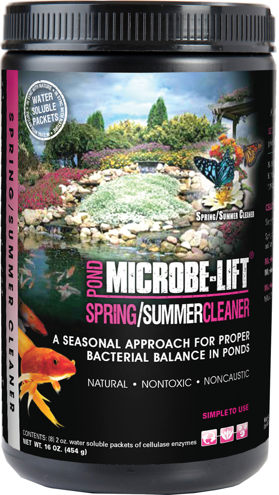 Microbe-Lift Spring/Summer Pond Cleaner, 2 oz-8 pk - Water Treatment Natural