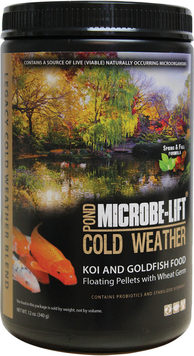 Microbe-Lift Cold Weather Koi & Goldfish Food, 12 oz - Pellets