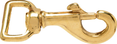 Henssgen Harness Swivel Eye Bolt Snap, Brass, 1 in - Snaps Etc.