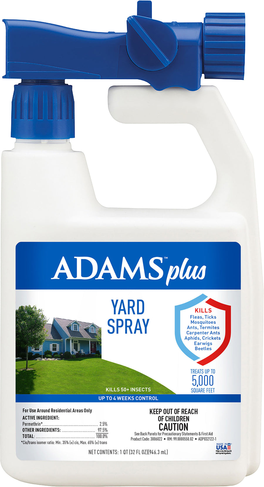 Adams Plus Flea & Tick Yard Spray, 32 oz - Outdoor Use