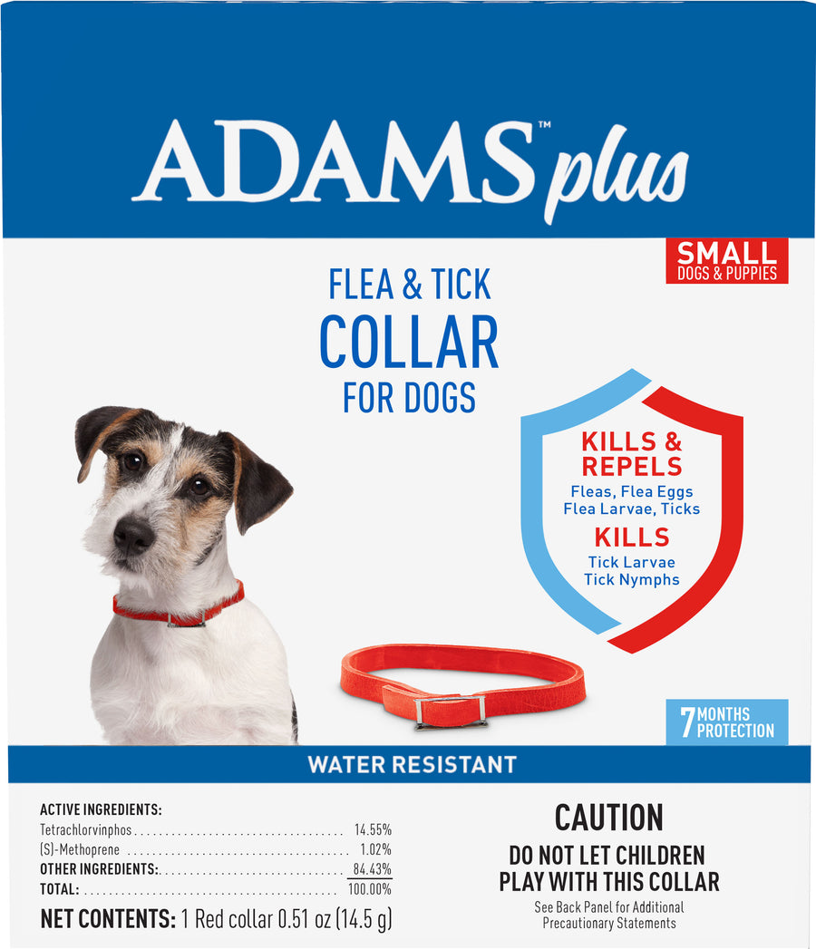 Adams Plus Flea & Tick Collar for Dogs & Puppies, SM - Collars