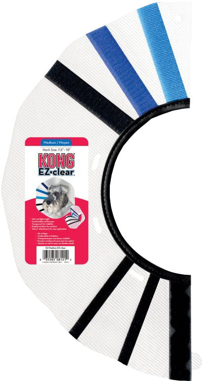 Kong EZ Clear Collar, Clear, md-7.5-10 in - Cones/Collars