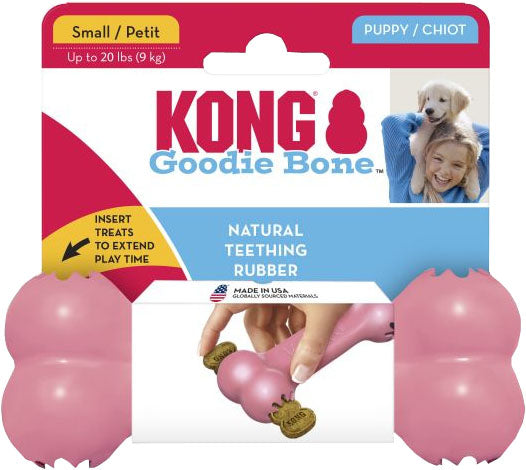 Kong Puppy Goodie Bone, Assorted, SM - Rubber