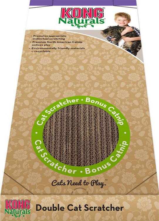 Kong Naturals Scratcher, Brown, Dbl - Scratch Posts