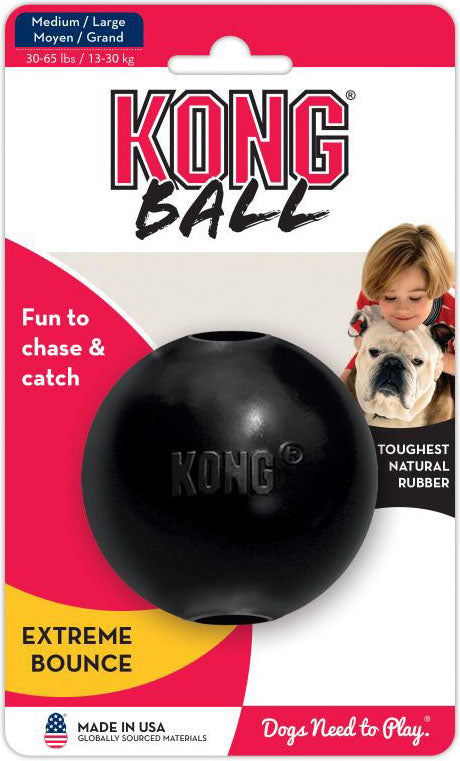 Kong Extreme Ball, Black, MD/LG - Rubber