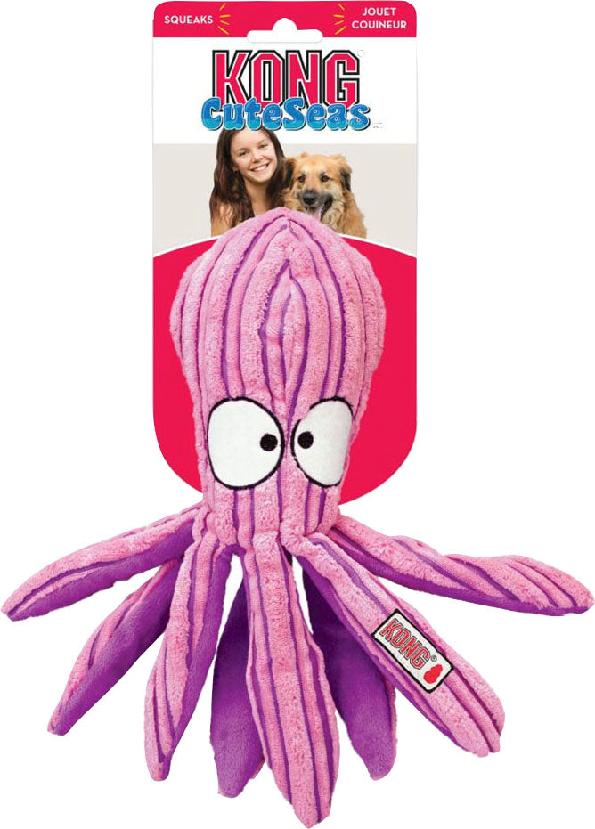 Kong Cuteseas Octopus, Pink/Purple, LG - Plush