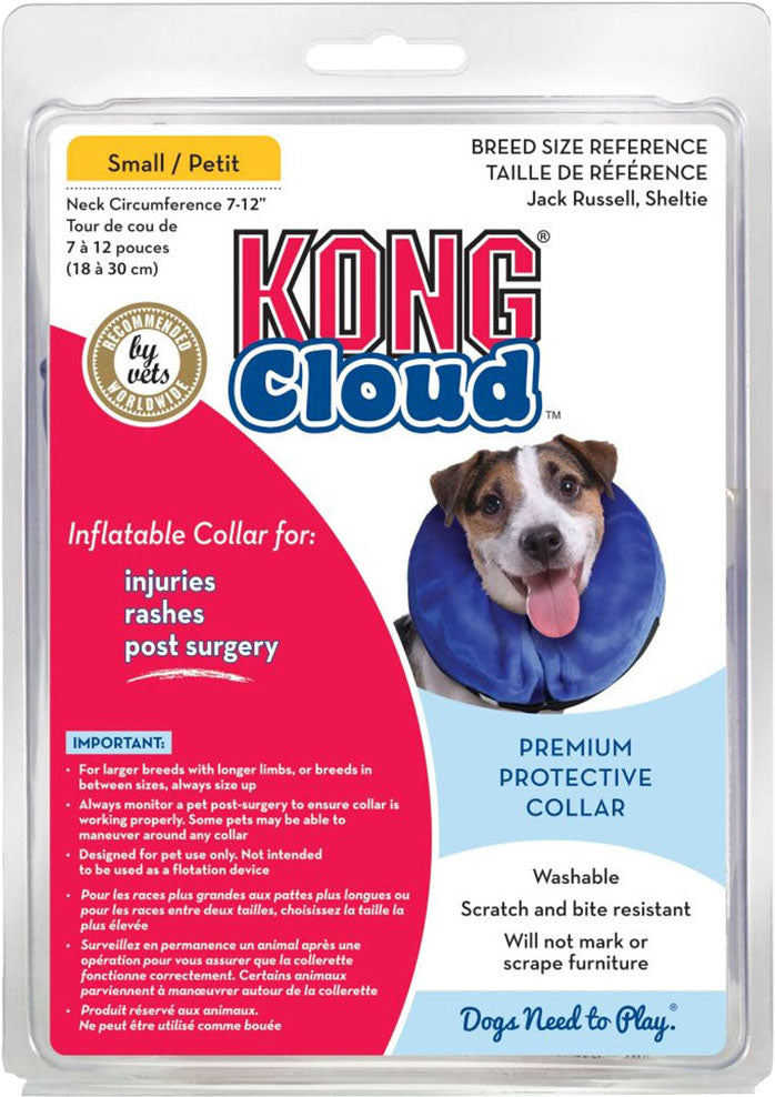 Kong Cloud Collar, Blue, sm-7-12 in - Cones/Collars