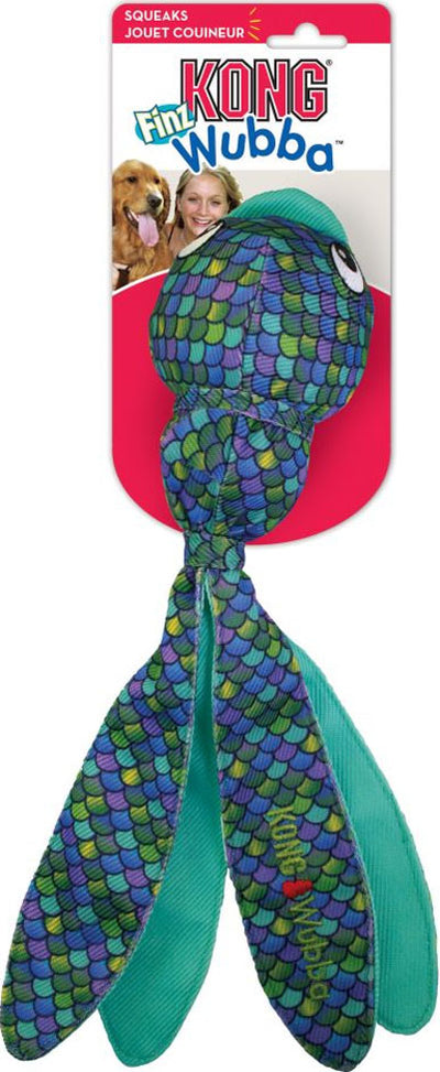 Kong Wubba Finz, Blue, SM - Rope