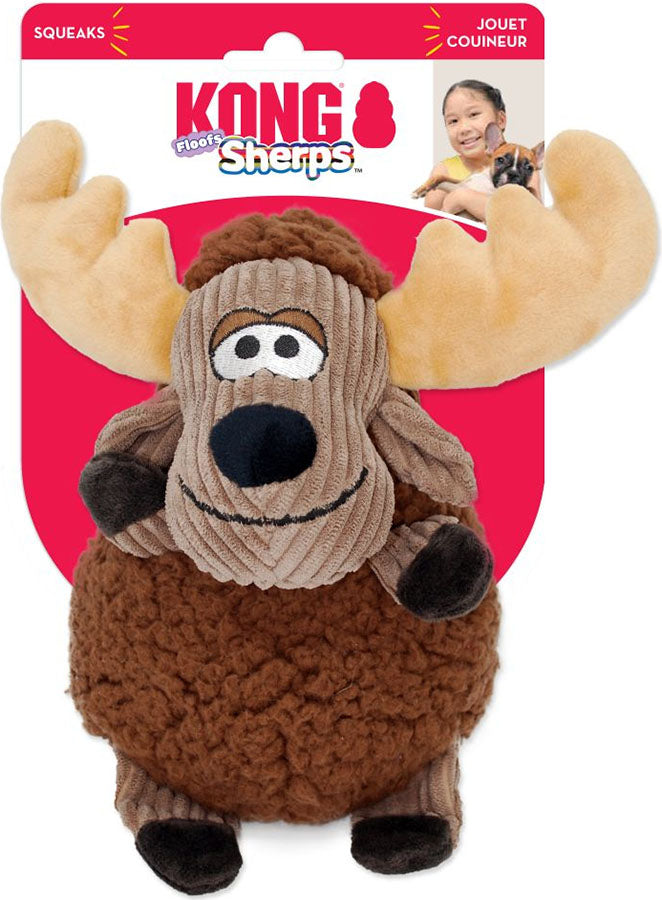 Kong Sherps Floofs Moose, Brown, MD - Plush