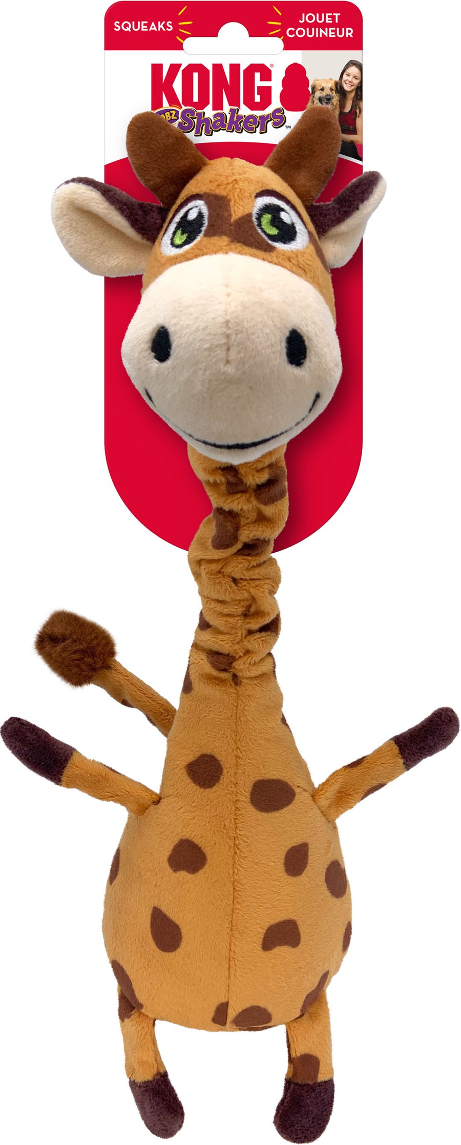 Kong Shakers Bobz Giraffe, Brown, MD - Plush