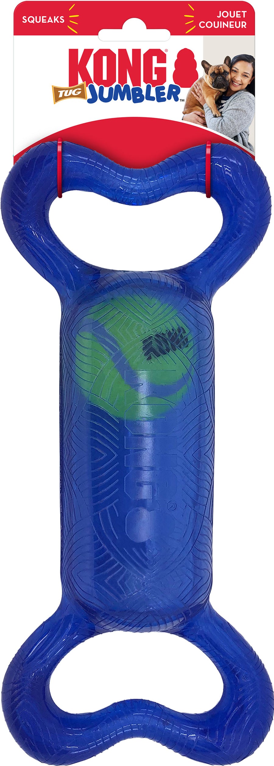 Kong Jumbler Tug, Assorted, MD/LG - Rubber
