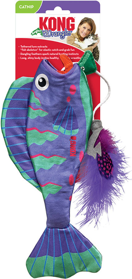 Kong Wrangler Angler Fish, Assorted - Catnip