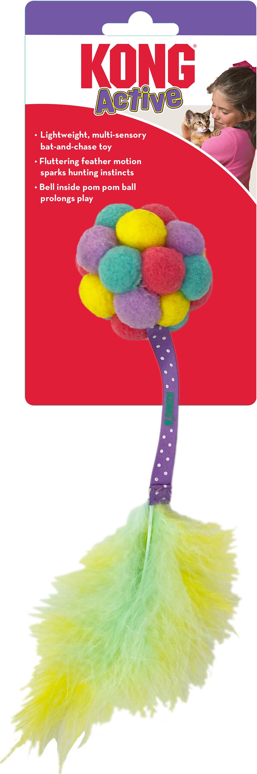 Kong Cat Active Bubble Ball, Assorted - Catnip