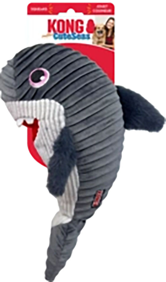 Kong Cuteseas Rufflez Shark, Grey, MD/LG - Plush