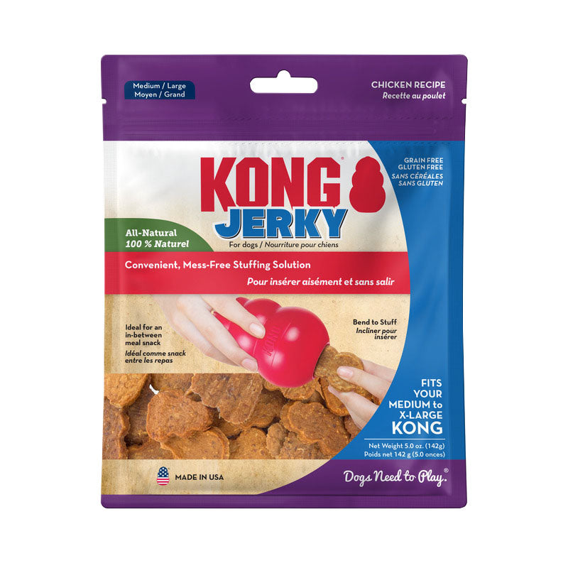 Kong Jerky Chicken, Light Brown, md/lg-5 oz - Stuffin Treats