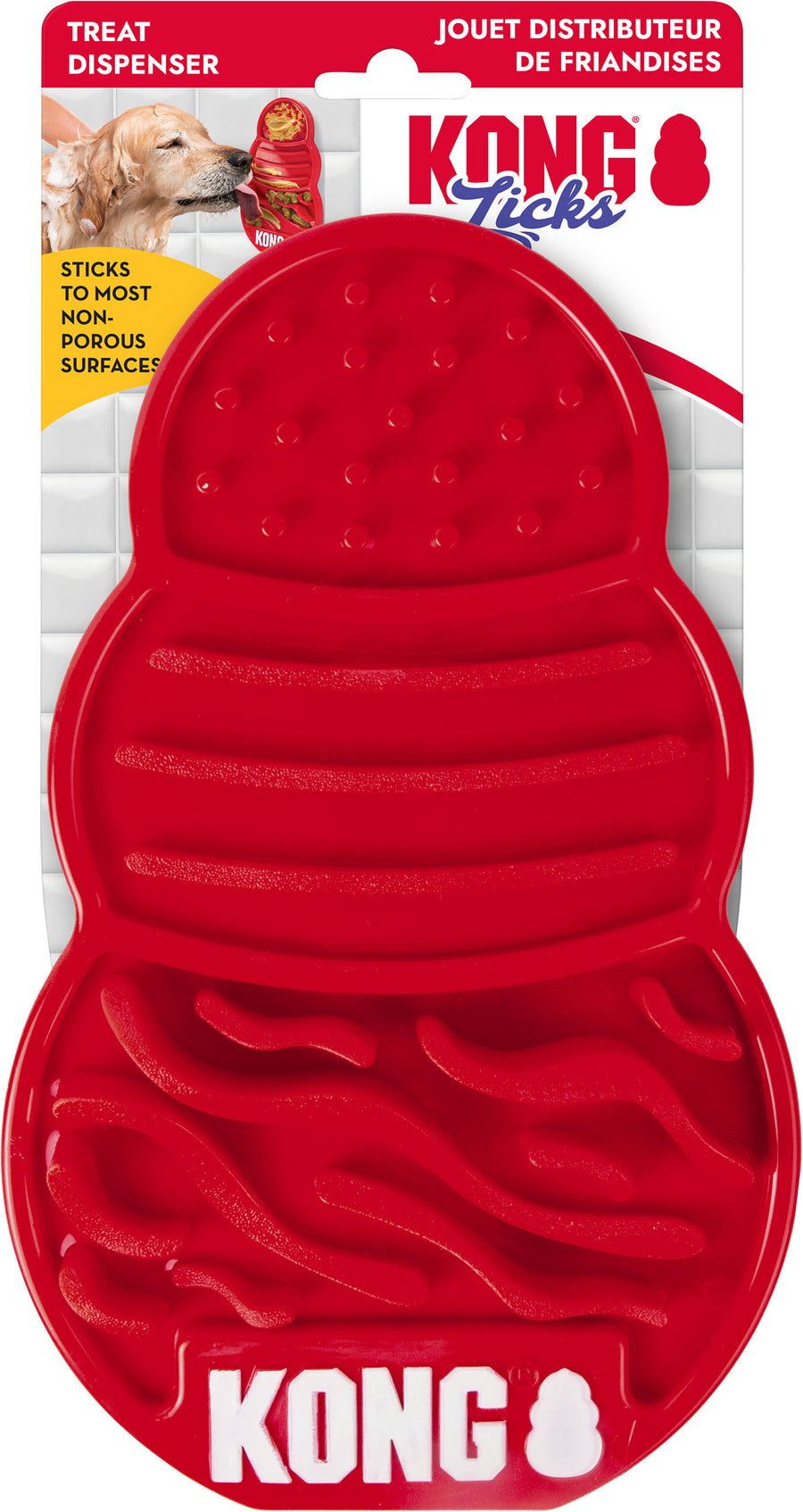 Kong Licks Mat, Red, XL - Rubber