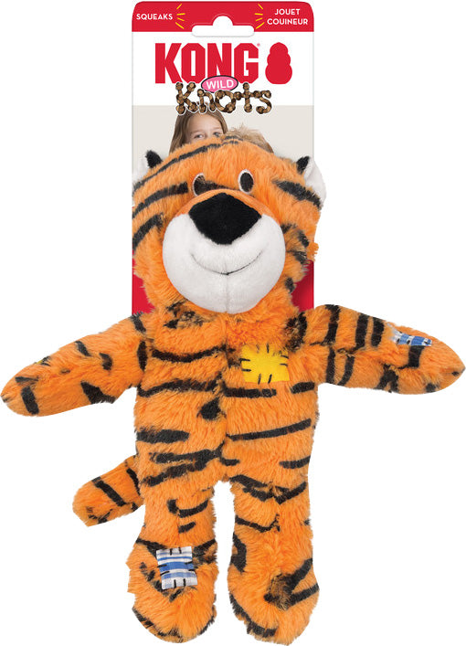 Kong Wild Knots Tiger, Orange, M/l - Plush