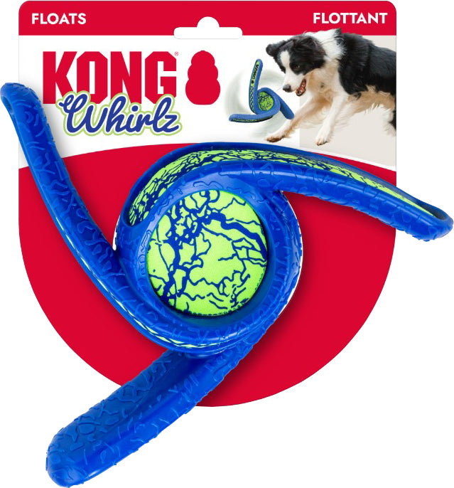 Kong Whirlz Throw, Blue/Green, MD/LG - Rubber