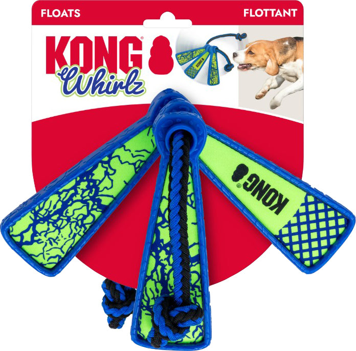 Kong Whirlz Rope, Blue/Green, MD/LG - Rubber