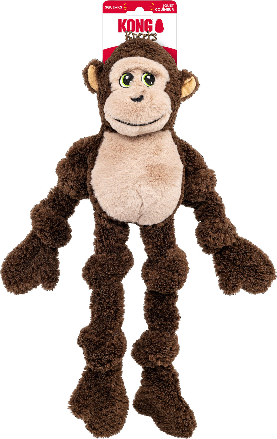 Kong Knots Monkey, Brown, LG/XL - Plush