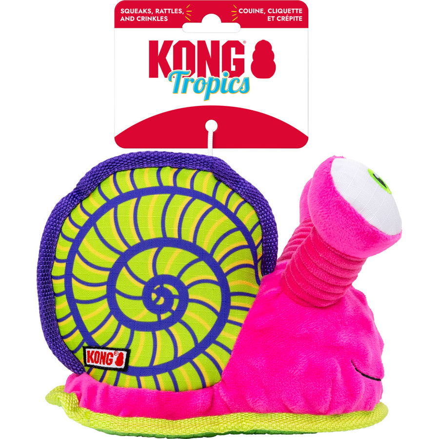 Kong Tropics Rattlez Snail, MD/LG - Plush