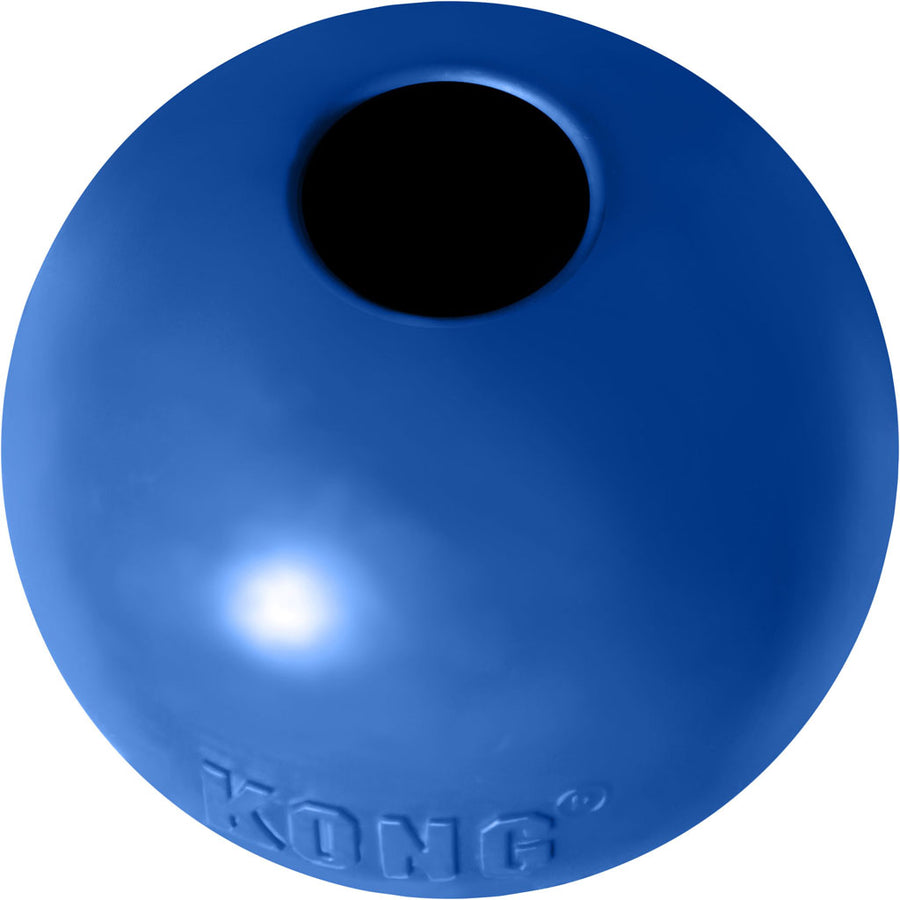 Kong Old Glory Ball with Hole, Blue, MD/LG - Rubber