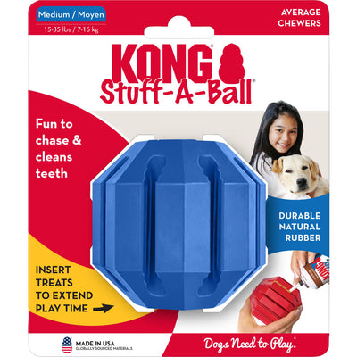 Kong Old Glory Stuff-A-Ball, Blue, MD - Rubber