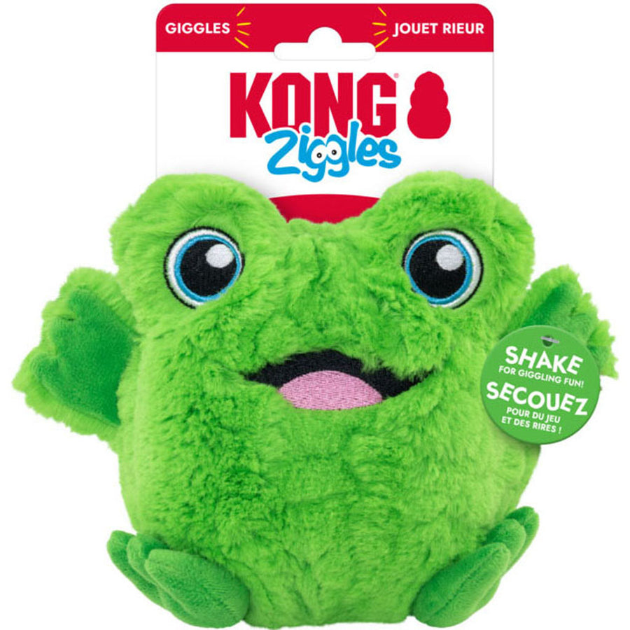 Kong Ziggles Frog, MD - Plush
