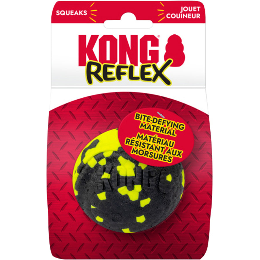 Kong Reflex Squeak Ball, MD/LG - Rubber