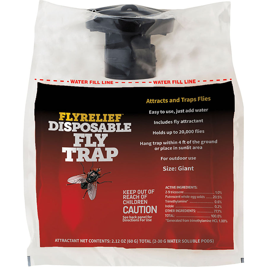Starbar Giant Fly Relief Disposable Fly Trap, 20000 Fly Cap - Farm & Yard Fly Traps