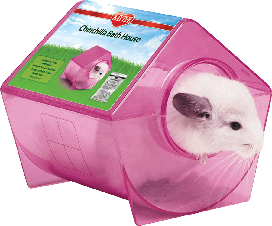 Kaytee Chinchilla Bath House, 8.62x 9x 8.5 in - Shampoos