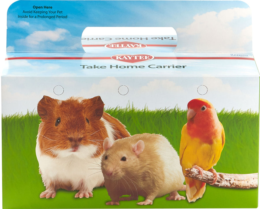 Kaytee Take-Home Box Cardboard Carriers Store Use, lg-9x5x5 in
