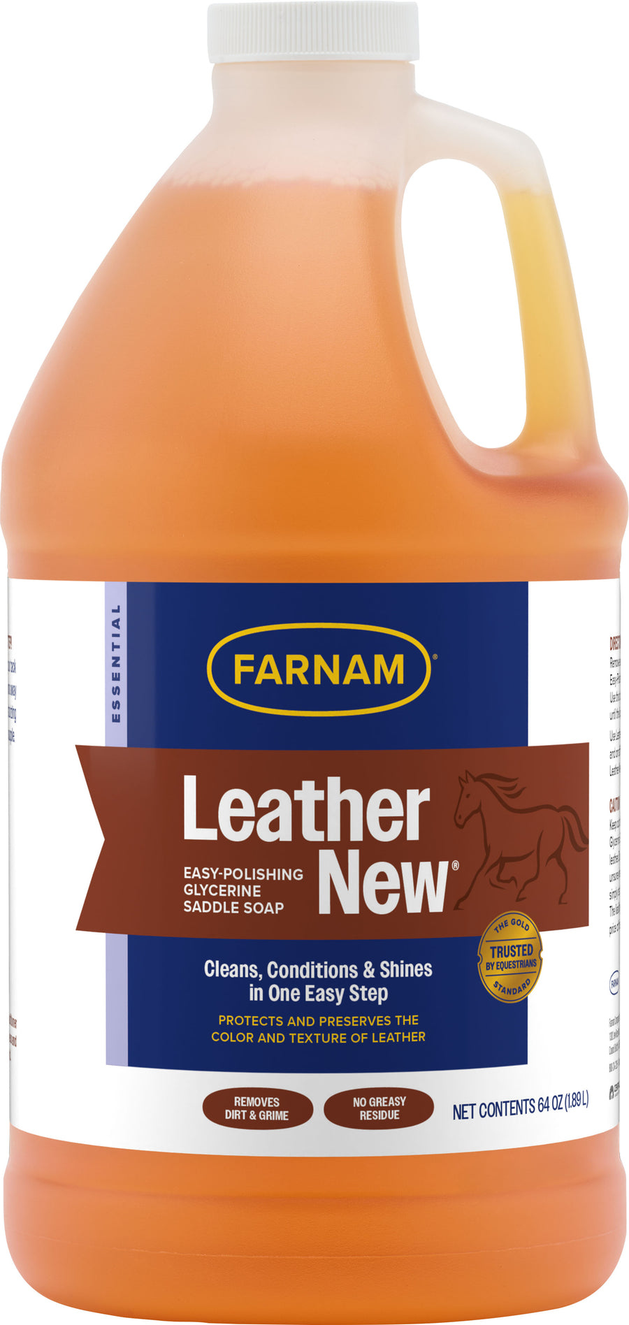 Farnam Leather New Glycerine Saddle Soap Refill, 64 oz - Cleaning & Conditioner