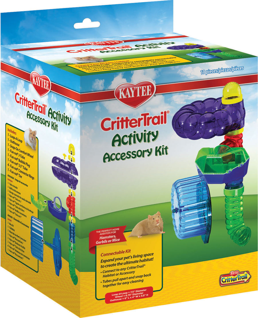 Kaytee Crittertrail Activity Habitat Accessory Kit, 9x9x18 in - Accessories
