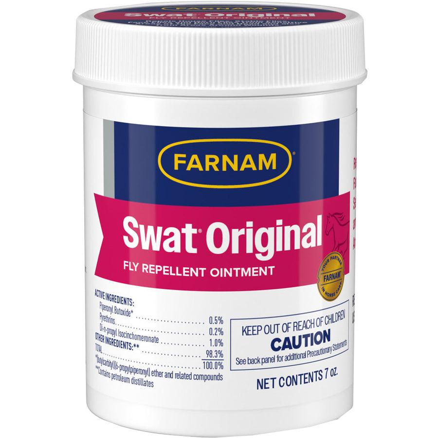 Farnam Swat Original Fly Repellent Ointment, Pink, 6 oz - Roll-On, Lotion and Powder