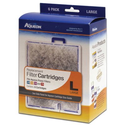 Aqueon Filter Cartridge, lg-6 pk - Filter Inserts
