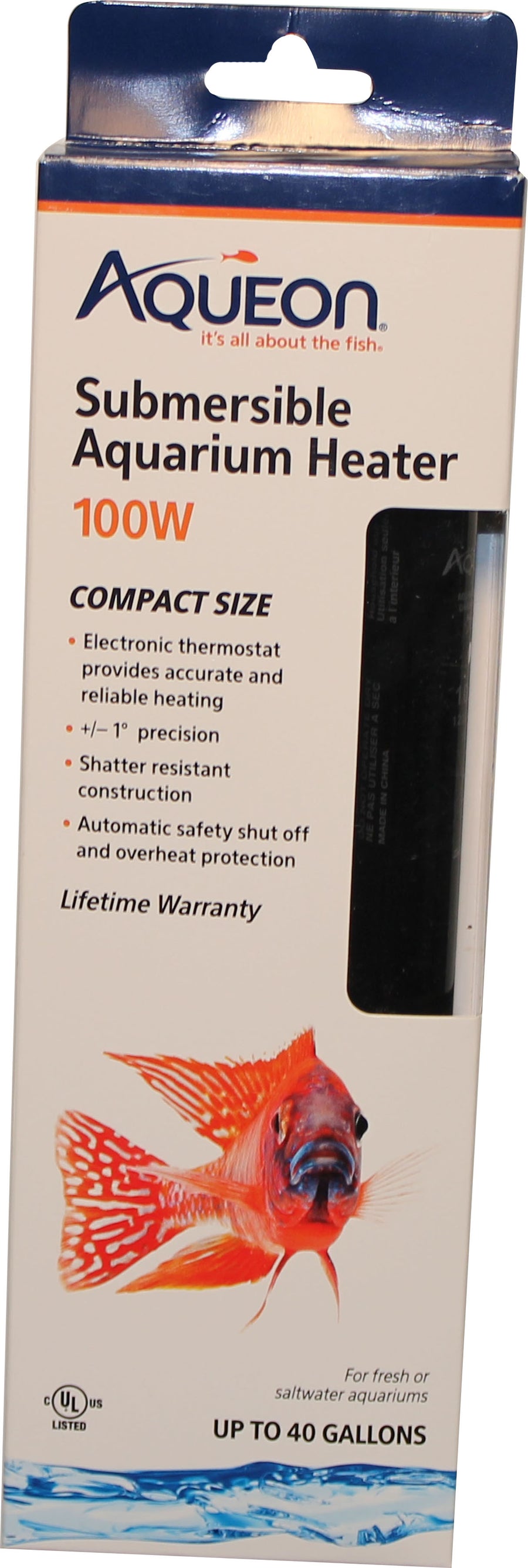 Aqueon Submersible Glass Heater, 100 Watt